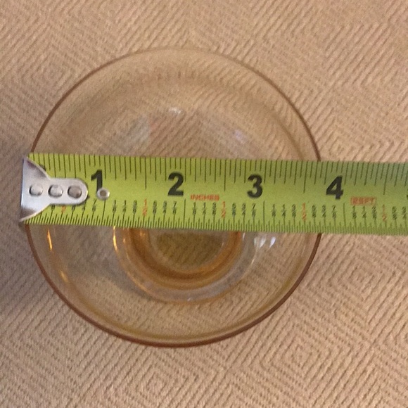 Vintage LENOX Clarion Yellow Blown Crystal Champagne Tall Sherbet Glass - Picture 10 of 11